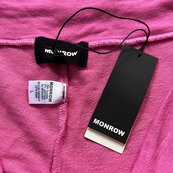 NWT Monrow Super Soft Sweats Acai Joggers - Picture 4 of 7